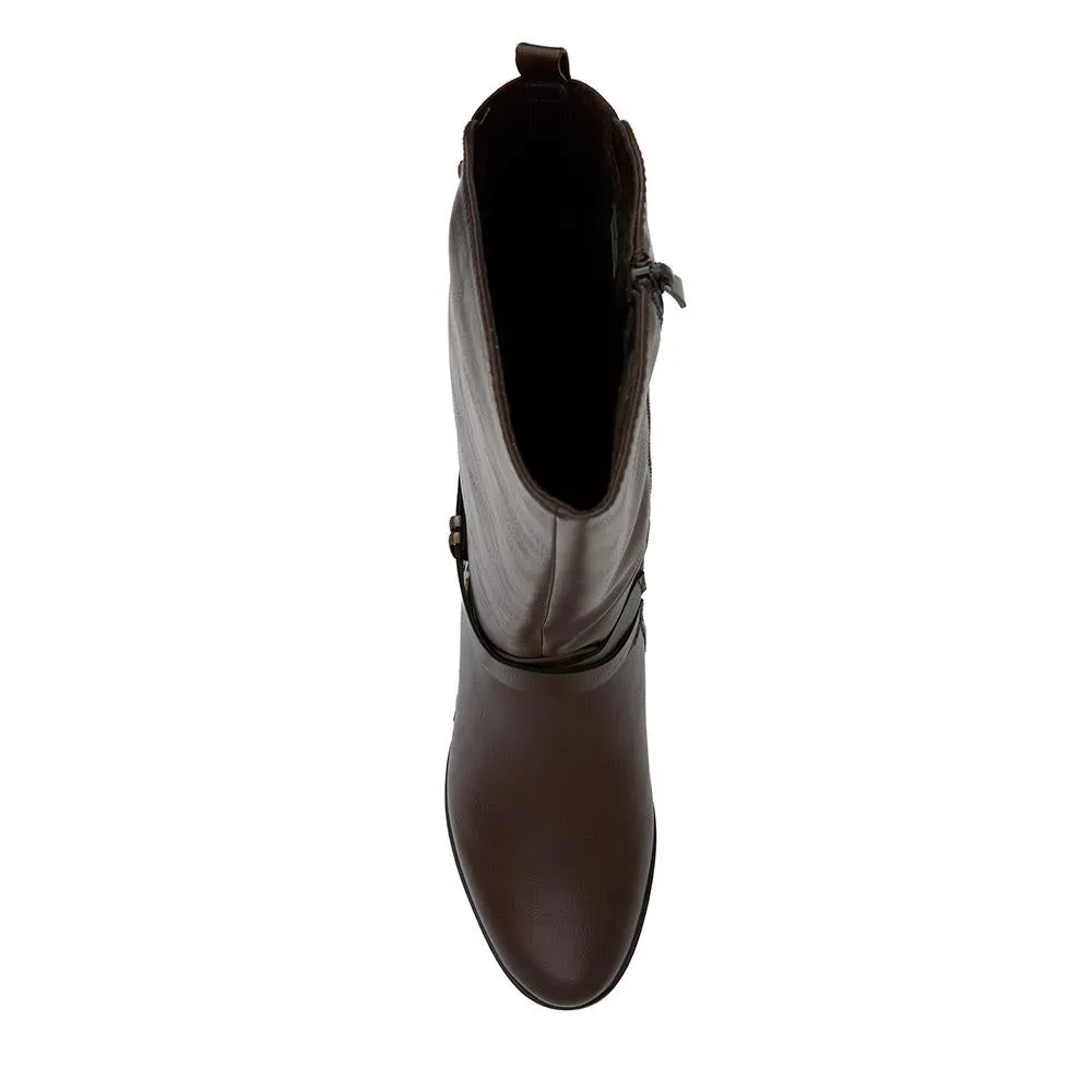 Block Heeled Long Boots  - WK40013 / 326 375