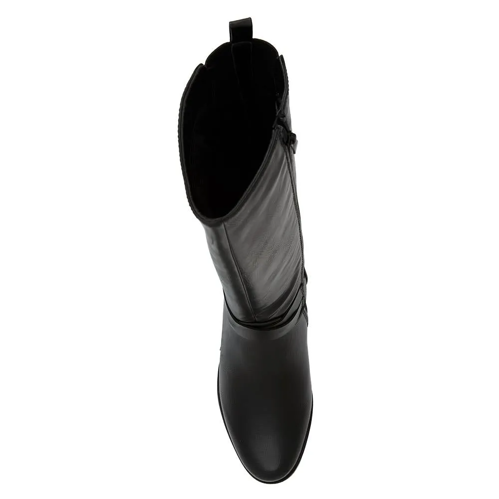 Block Heeled Long Boots  - WK40013 / 326 375