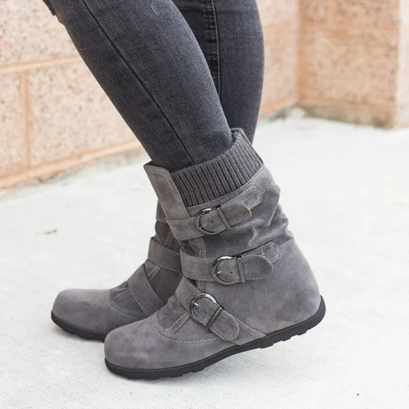 Casual cotton boots
