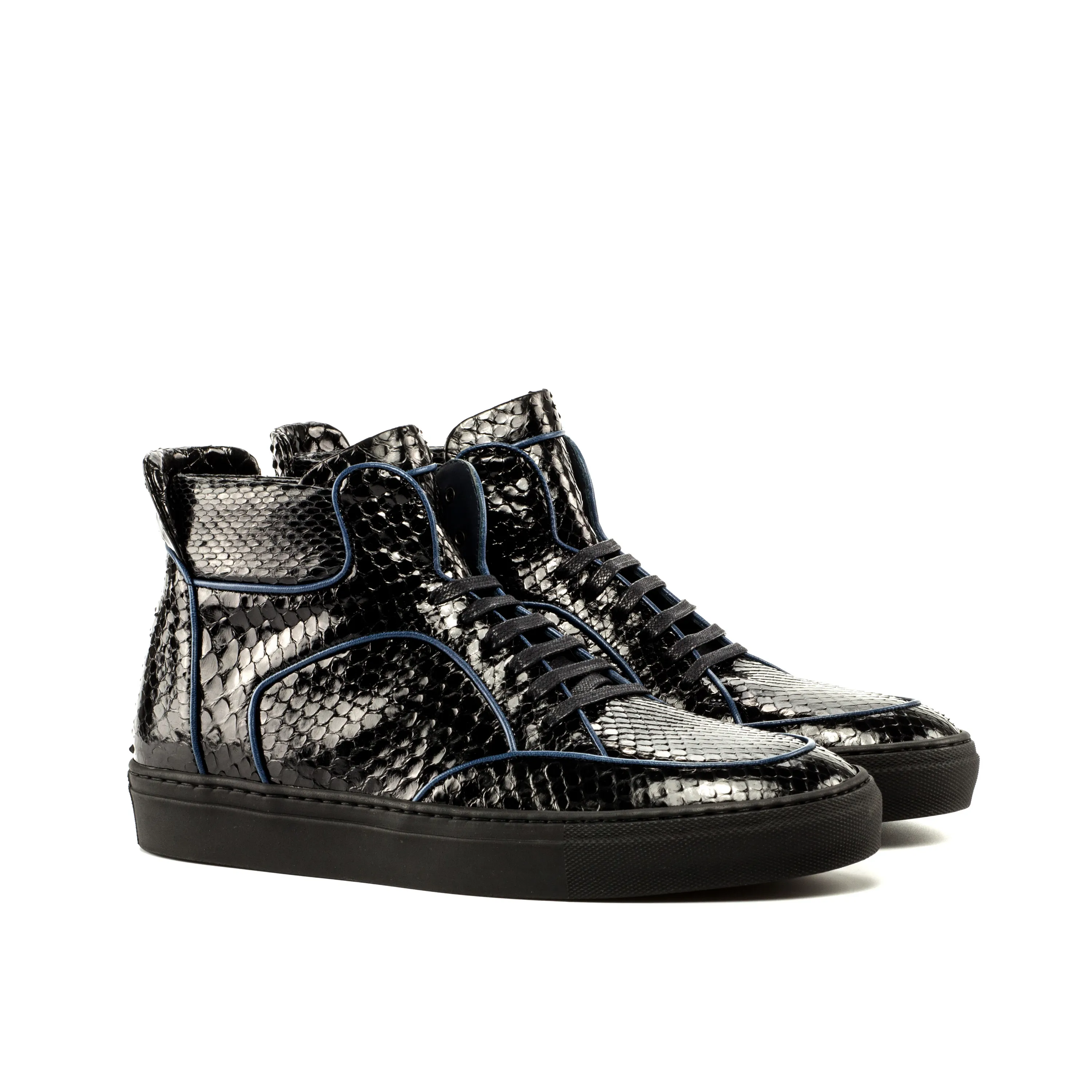 Dtown Luxe Python High-Top Sneakers