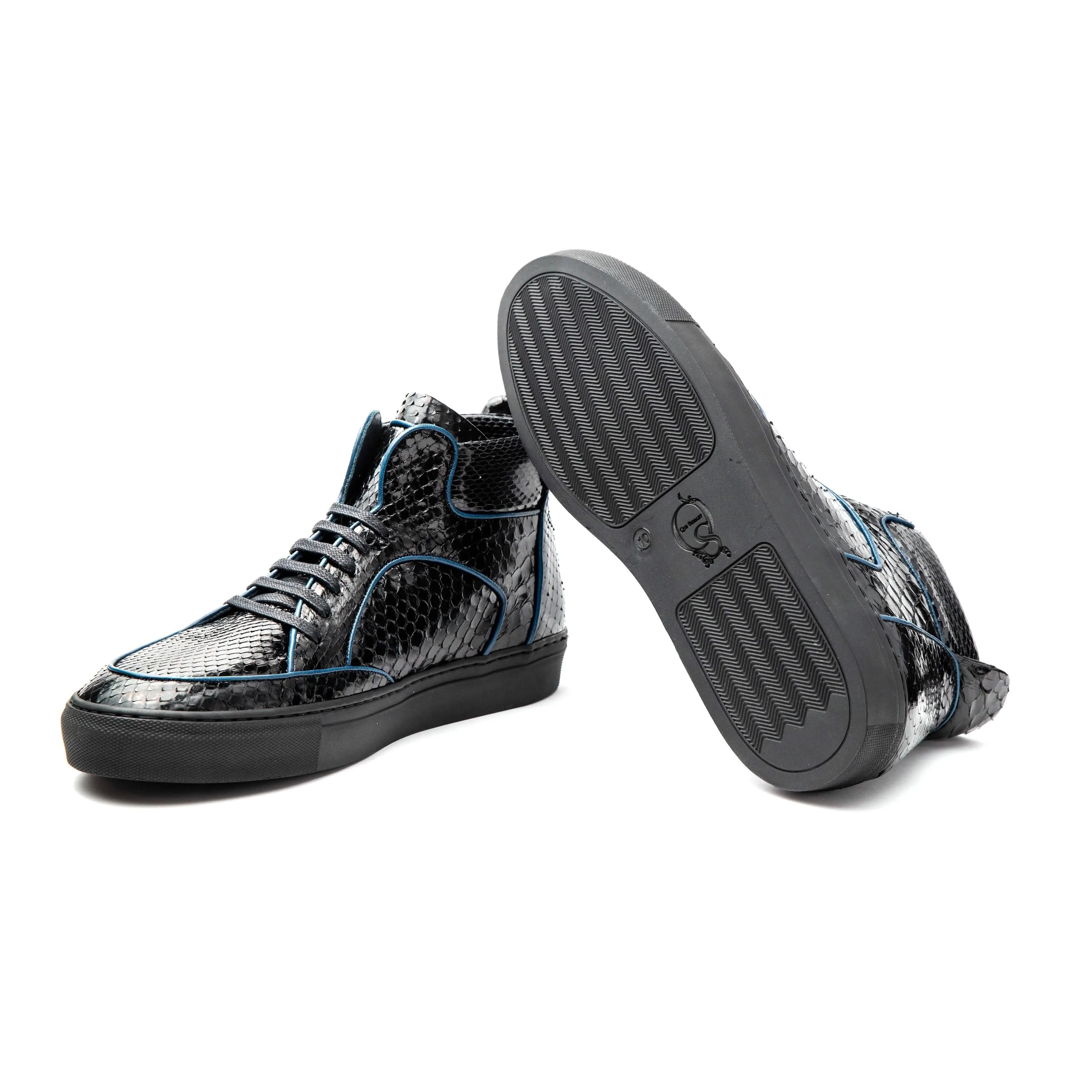 Dtown Luxe Python High-Top Sneakers