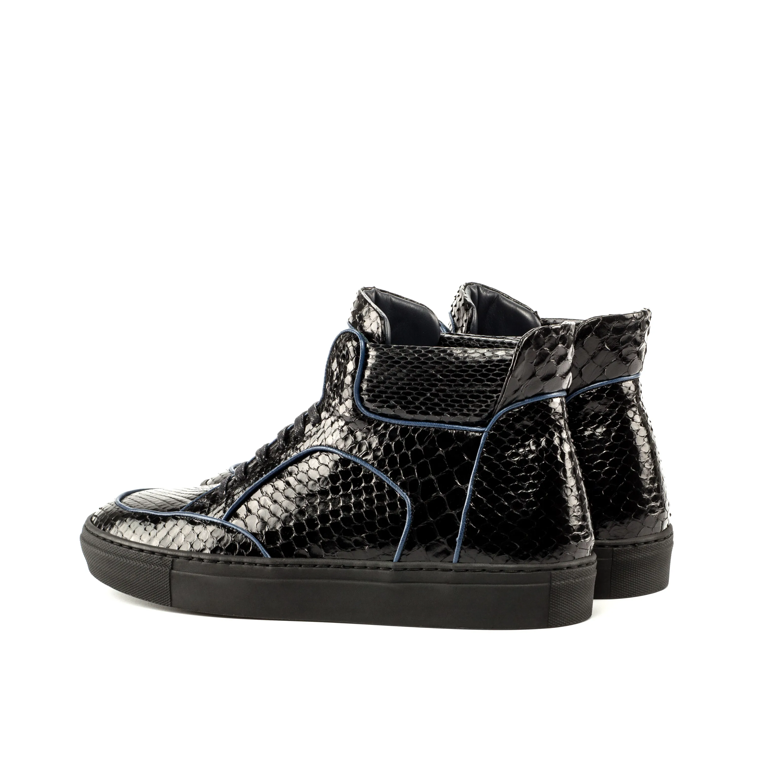 Dtown Luxe Python High-Top Sneakers