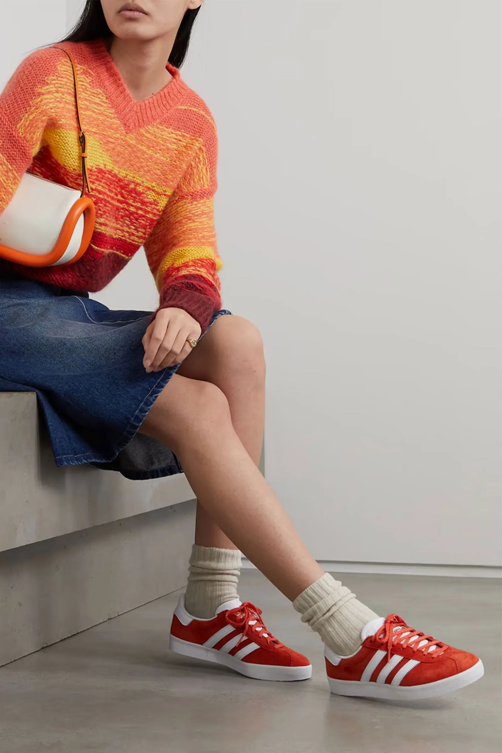 Gazelle 85 Leather-trimmed Suede Sneakers