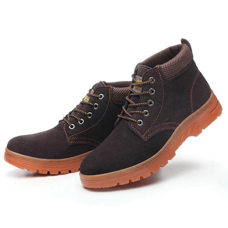Men's Steel Toe Cap Safety Shoes - Protective Work, Hiking, and Trainer Boots