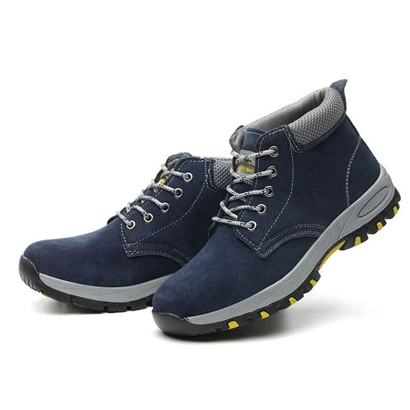 Men's Steel Toe Cap Safety Shoes - Protective Work, Hiking, and Trainer Boots