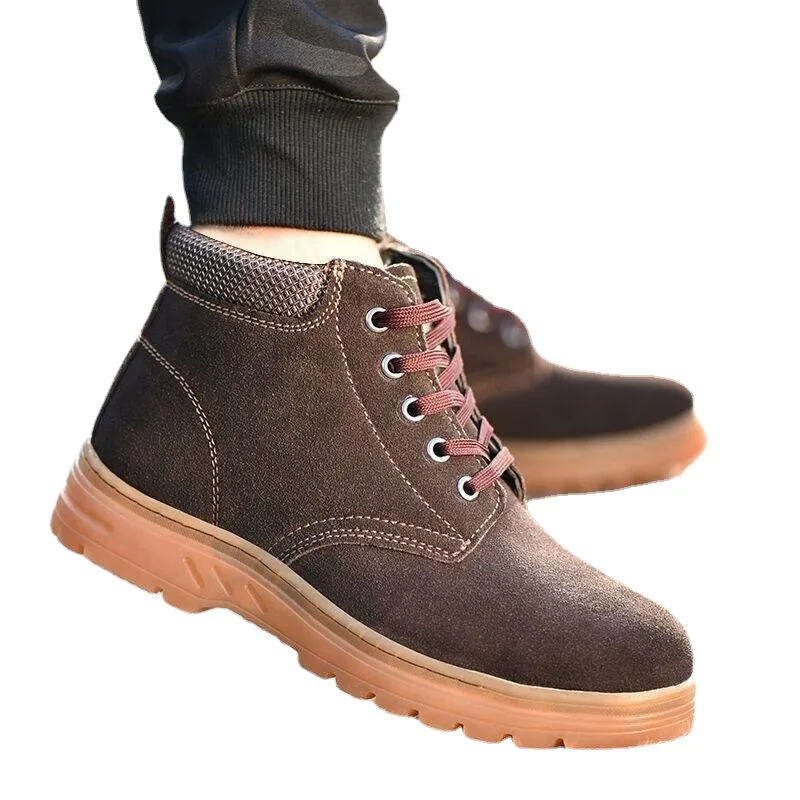 Men's Steel Toe Cap Safety Shoes - Protective Work, Hiking, and Trainer Boots