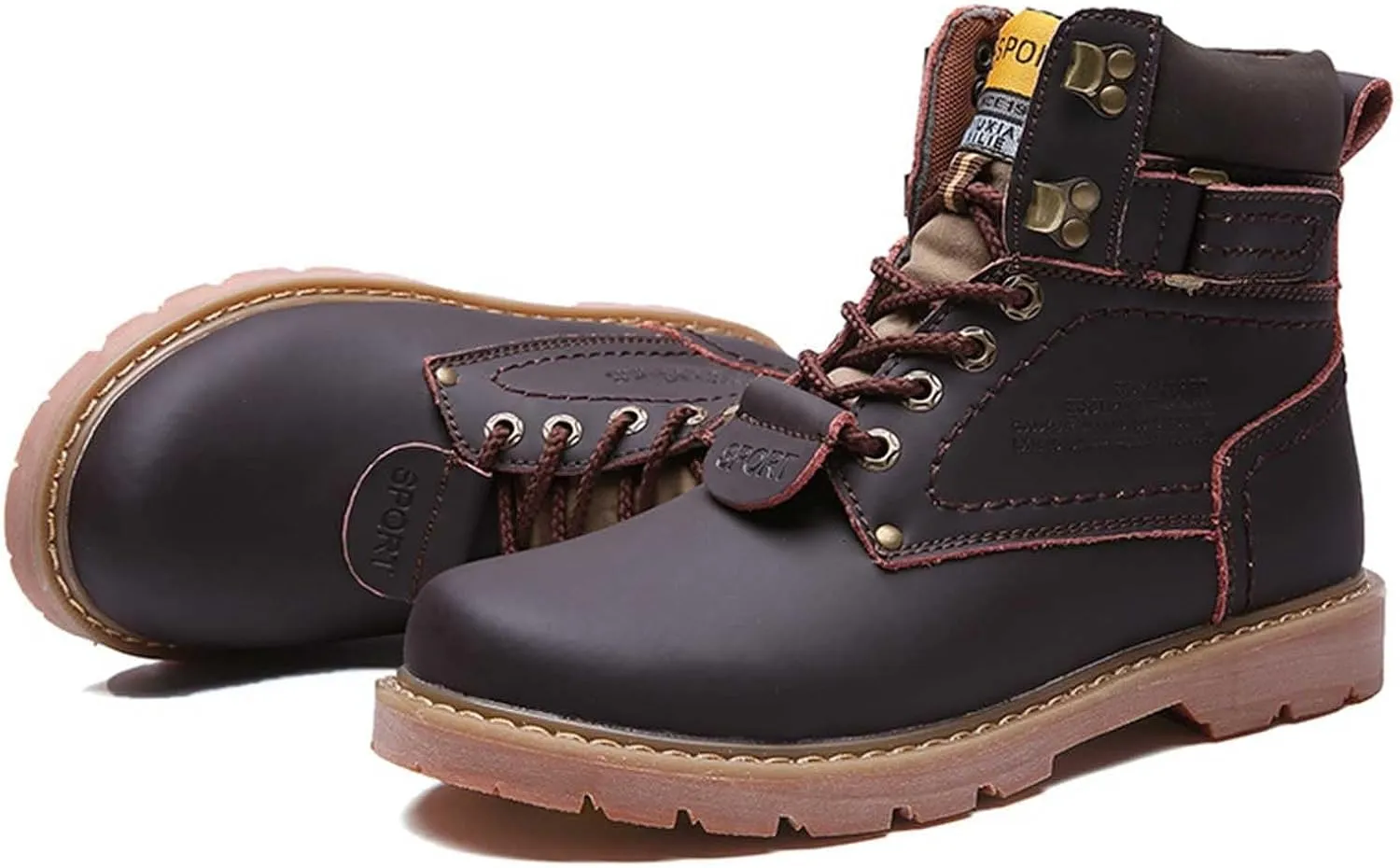 Men's Work Boots Soft Toe Hiking Sneakers Zip Up Fur Lined Women Safety Shoes Steel Toe Composite Safety Toe Waterproof Industrial Casual Hike Grounded Footwear