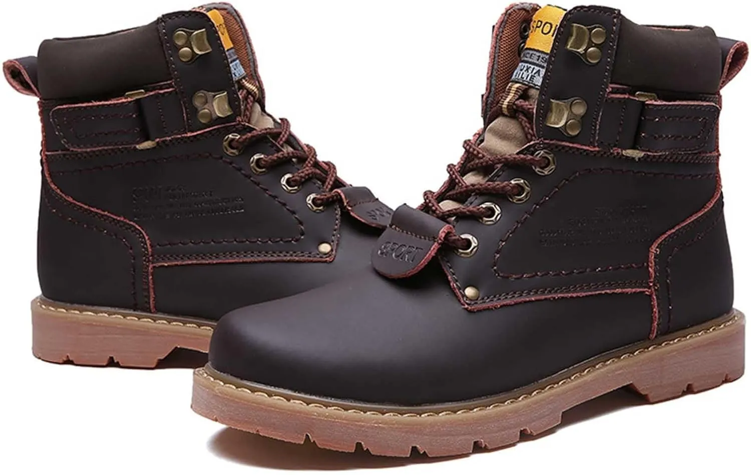 Men's Work Boots Soft Toe Hiking Sneakers Zip Up Fur Lined Women Safety Shoes Steel Toe Composite Safety Toe Waterproof Industrial Casual Hike Grounded Footwear