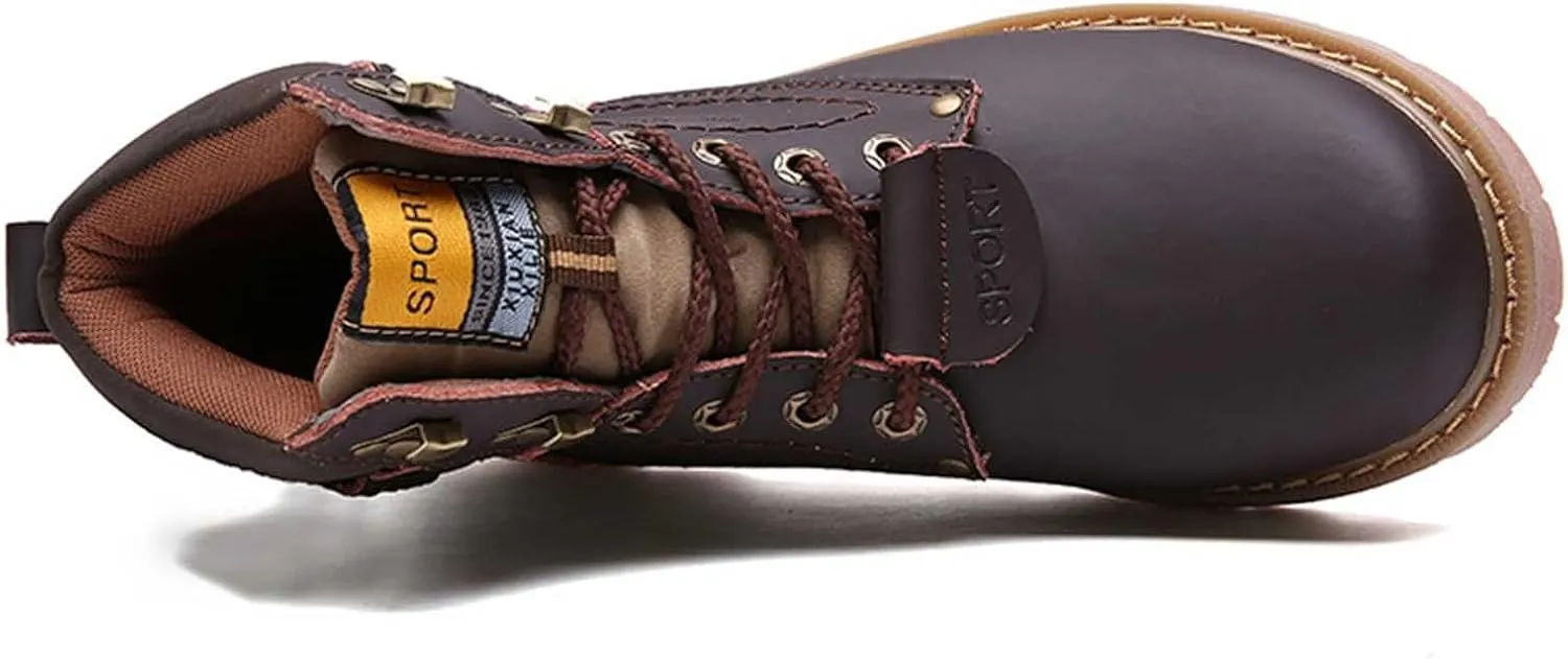 Men's Work Boots Soft Toe Hiking Sneakers Zip Up Fur Lined Women Safety Shoes Steel Toe Composite Safety Toe Waterproof Industrial Casual Hike Grounded Footwear