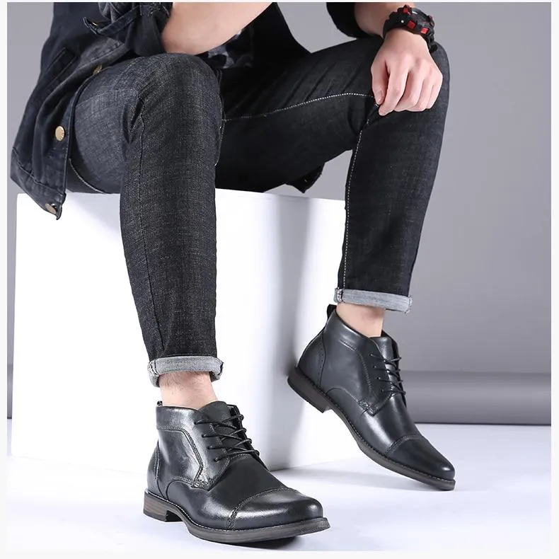 West Louis Casual Lace up British Style Boots