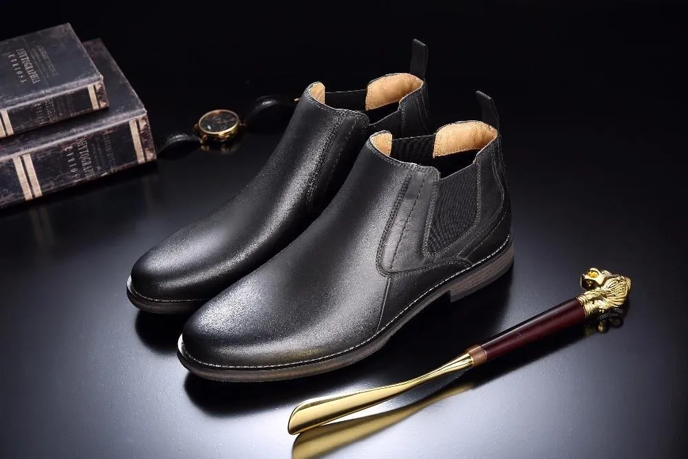 West Louis Casual Leather High Boots